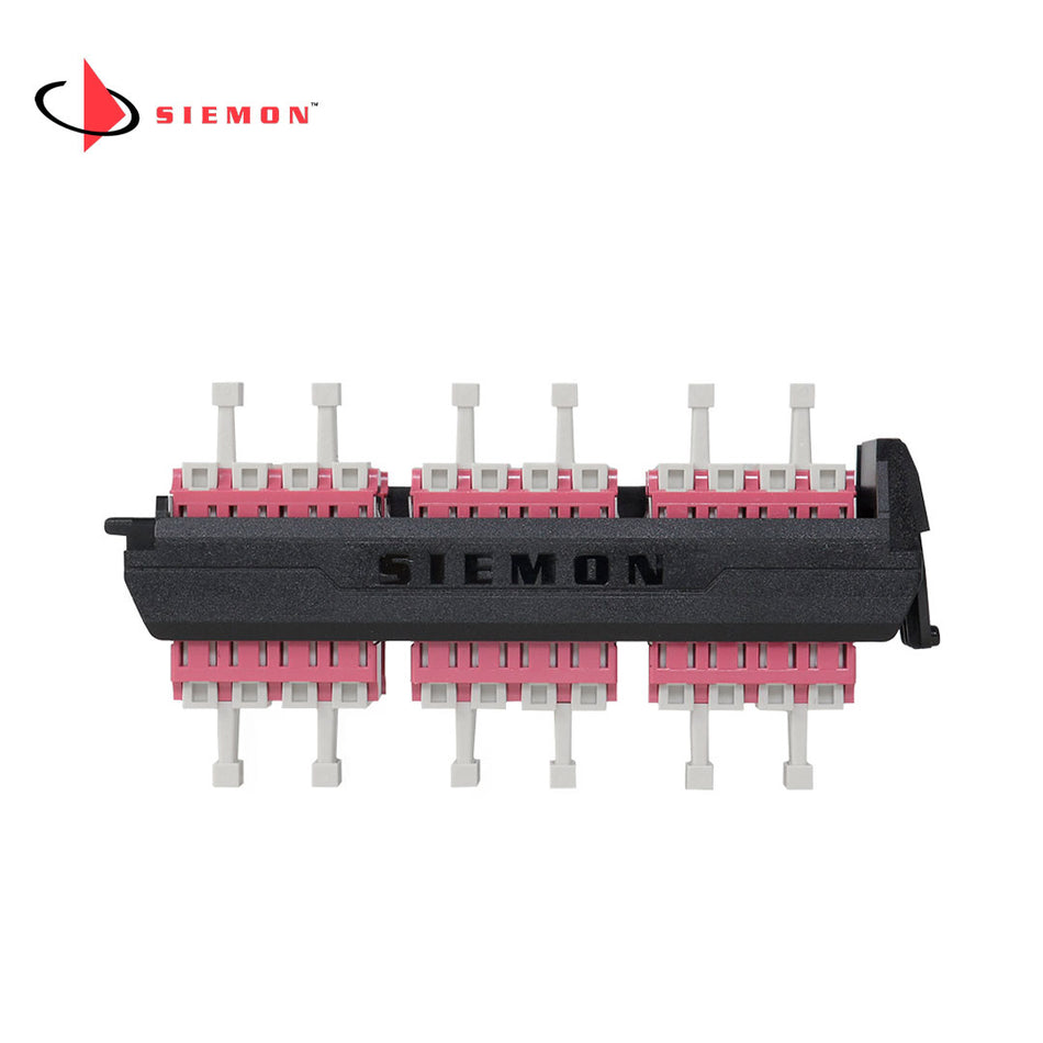 SIEMON LVA24-LCE-BC-A Panel FO LightVerse, con 24 Acopladores LC OM4