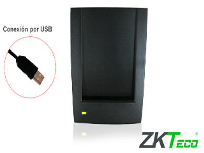 Lector Enrolador Hotelero De Tarjetas de proximidad Mifare 13.56Mhz ZKTECO CR60W Encoder USB, trabaja con ZKBiolock