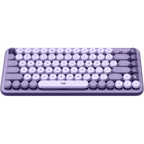 KIT LOGITECH TECLADO POP 920-011519 + RATÓN POP 910-006647 COSMOS LAVANDA LILA