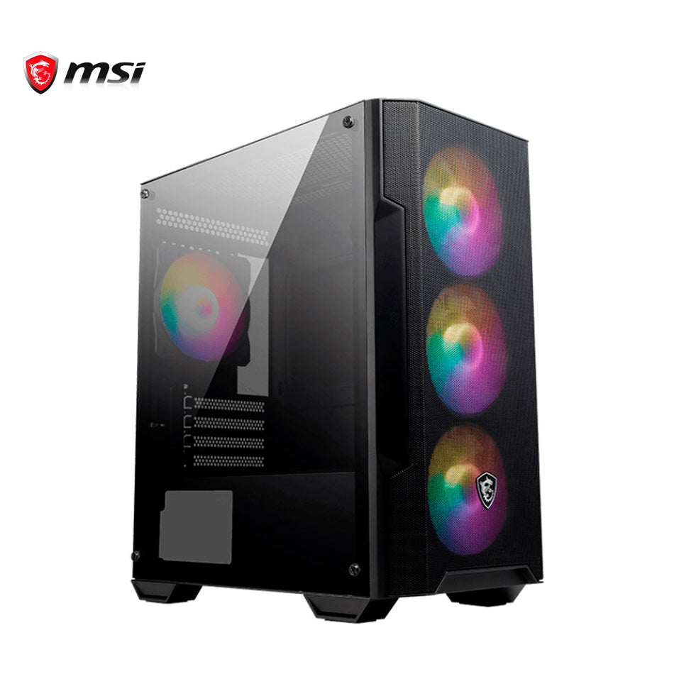 Case con Fuente de 600W MSI MAG FORGE M100A, Micro ATX Tower