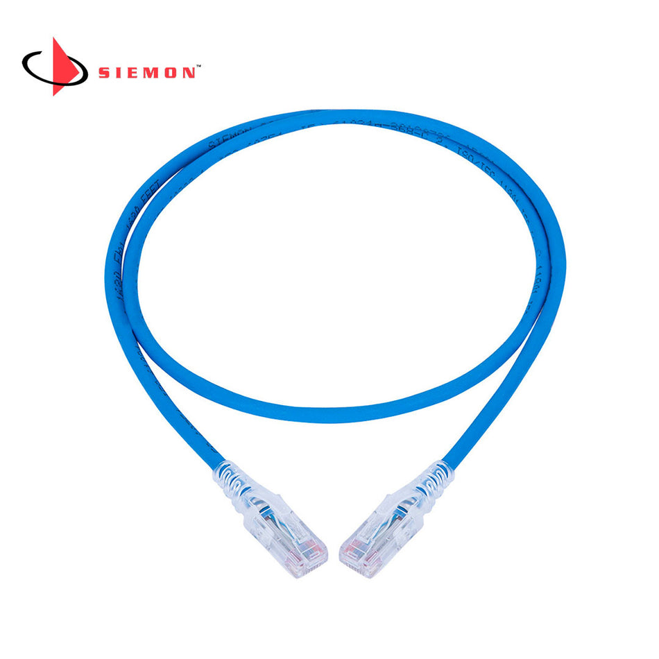 SIEMON MC6-03-06B Patch Cord UTP, Multifilar RJ45, Cat6, LSZH 0.9mts Azul