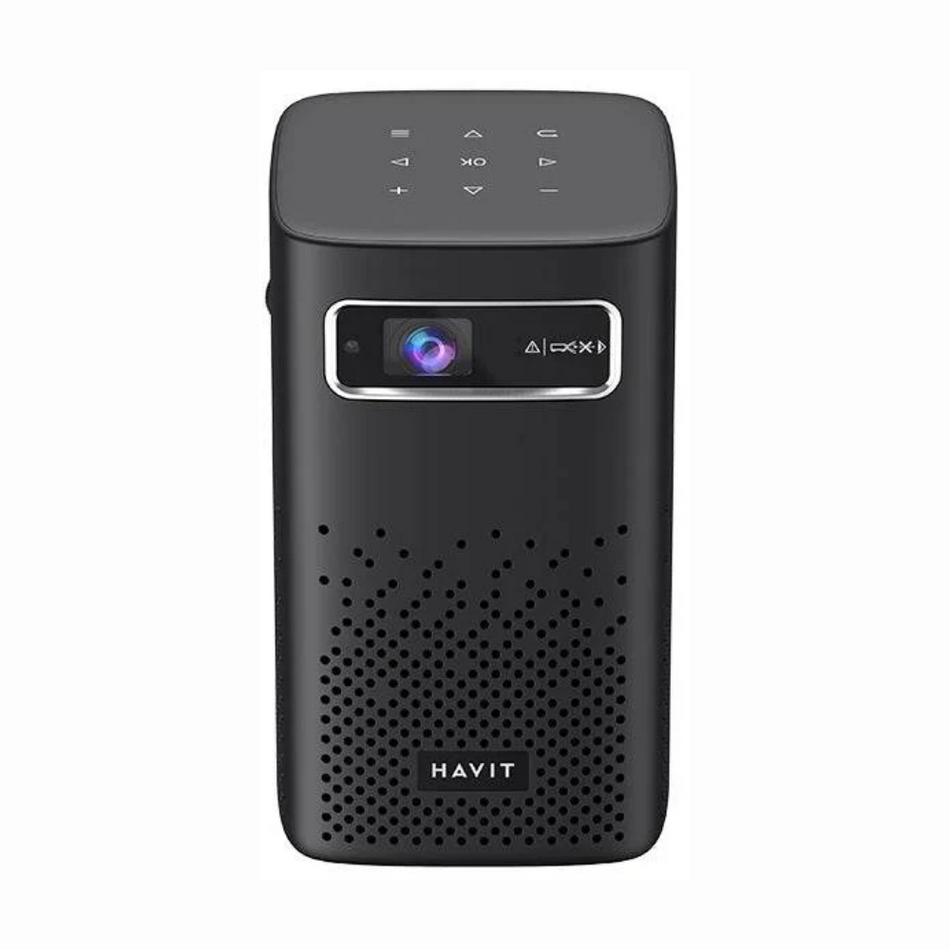 HAVIT PJ208 - PROYECTOR NEGRO - ANDROID 9.0 - USB C- HDMI