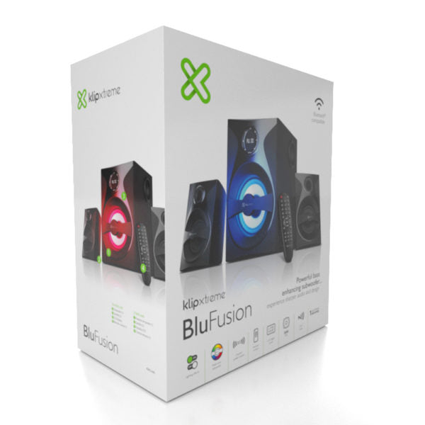 Parlantes Inalambrico Klip Xtreme KWS-640 BluFusion 56W 2.1 canales NFC Bluetooth