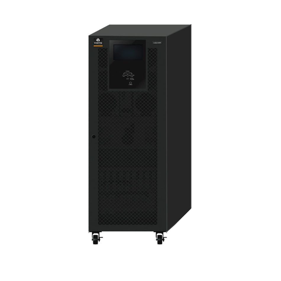 Vertiv UPS monolítico Liebert MTP, 10kVA/10kW, 380/400/415VAC, 50/60Hz, 3F+N+PE, tipo torre, sin baterías internas (MTPC010AA0A0A0A)