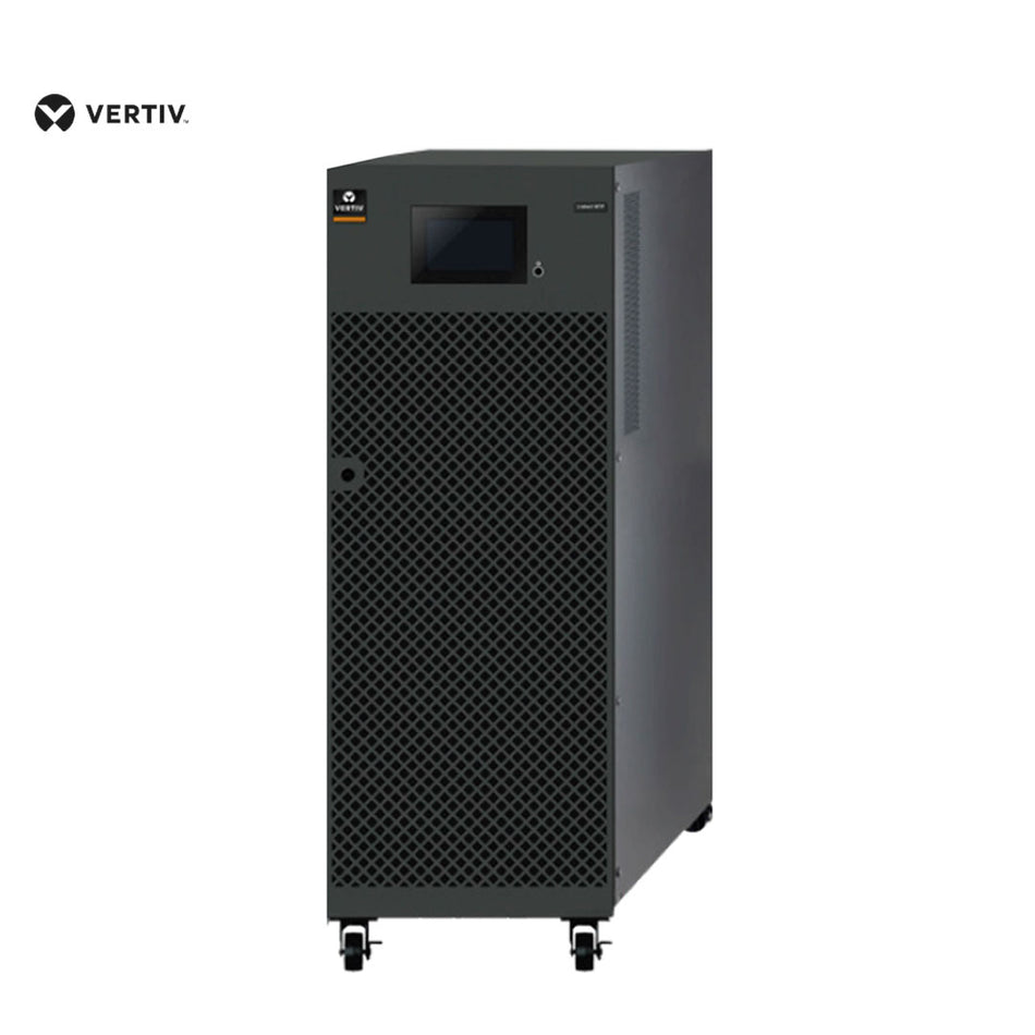 Vertiv UPS monolítico Liebert MTP, 10kVA/10kW, 380/400/415VAC, 50/60Hz, 3F+N+PE, tipo torre, sin baterías internas (MTPC010AA0A0A0A)