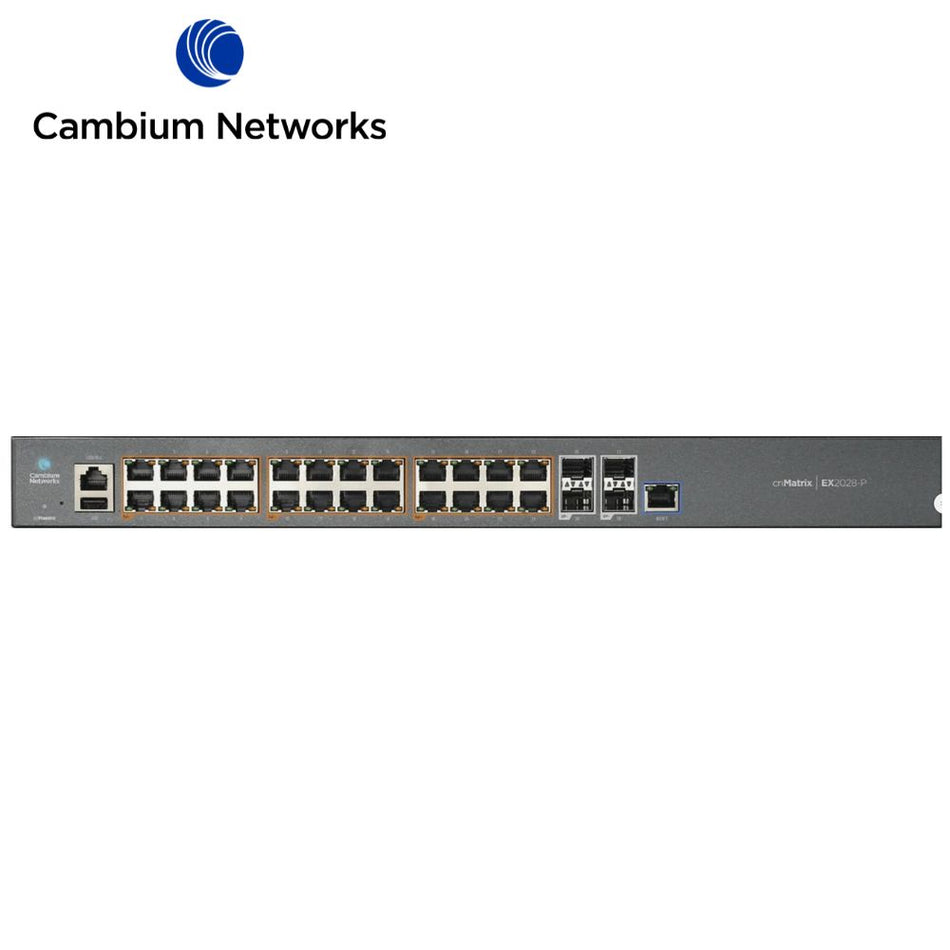 CAMBIUM NETWORKS MX-EX2028P CNMATRIX EX2028-P, Switch PoE Ethernet Inteligente