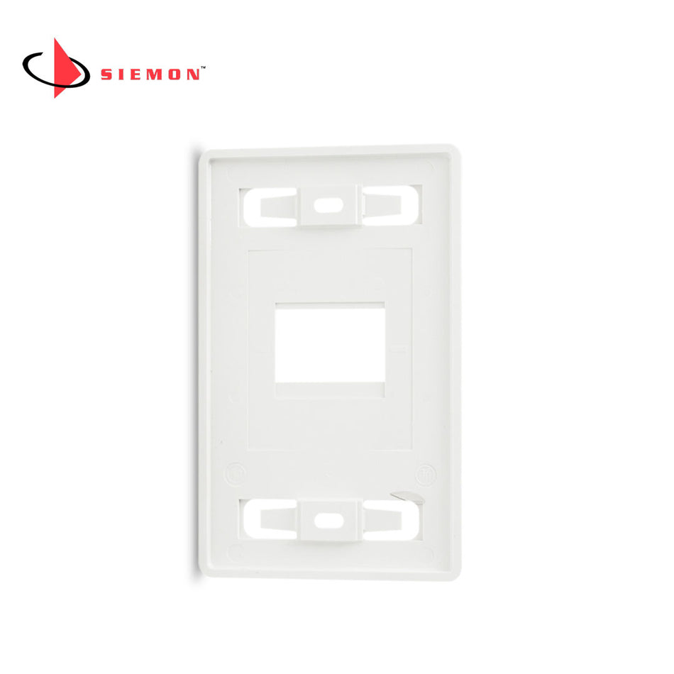 SIEMON MX-FP-S-02-02B, Placa fronta,l vertical 2 puertos