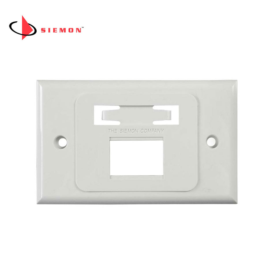 SIEMON MX-HFP-02-02B Faceplate Placa de Pared MAX Horizontal 2 puertos