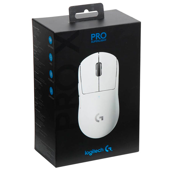 MOUSE INALÁMBRICO LOGITECH G PRO X SUPERLIGHT LIGHTSPEED HERO 25K BLANCO (910-005940)