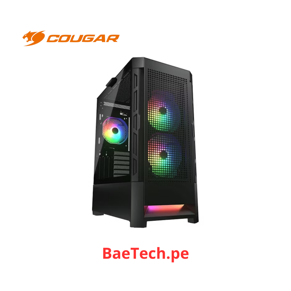 CASE COUGAR AIRFACE RGB MID TOWER NEGRO VIDRIO TEMPLADO 385ZD10.0004