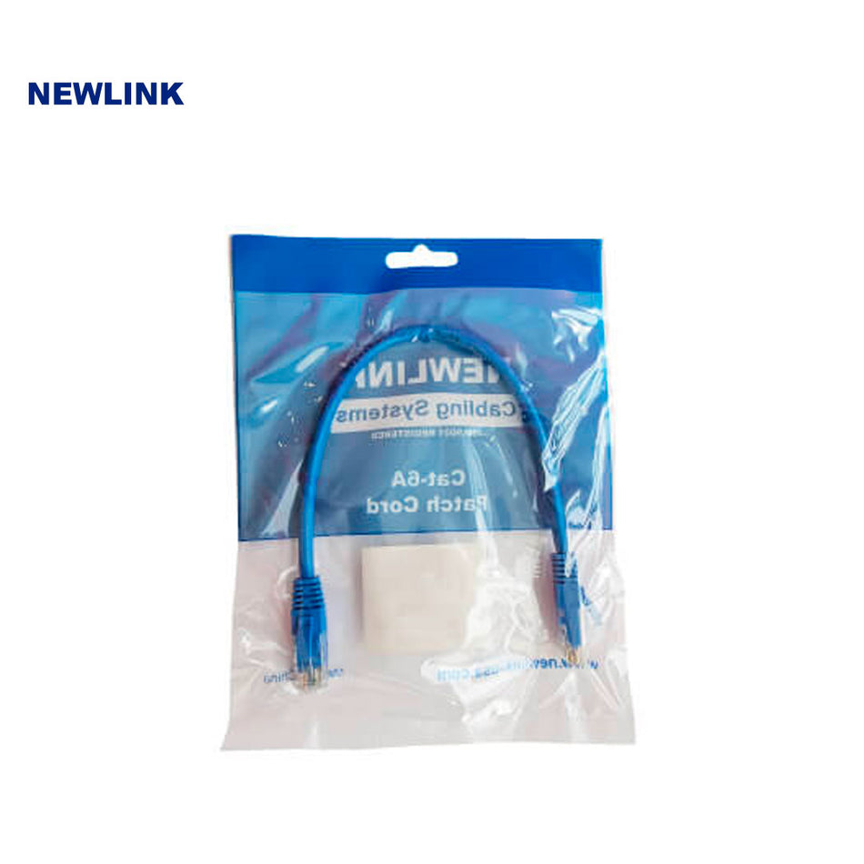 NEWLINK NEW-17701BL PATCH CORD CAT6A 1 PIE AZUL