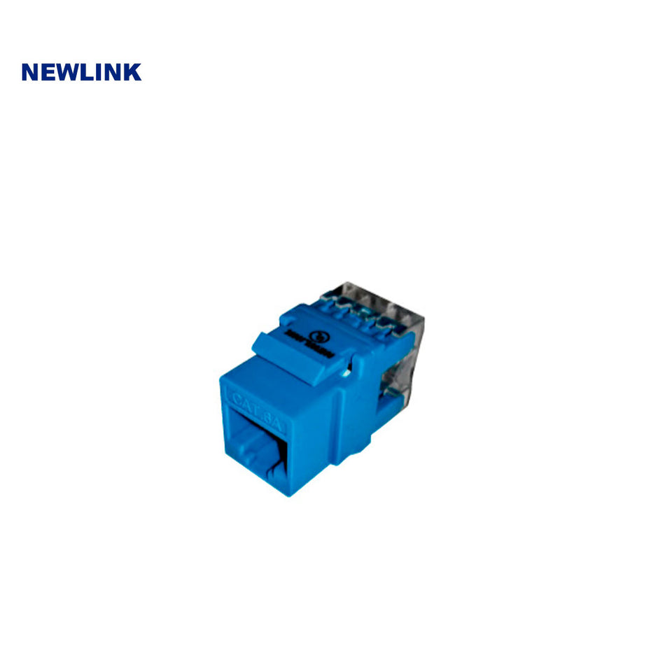 NEWLINK NEW-3667706 CONECTOR KEYSTONE CAT6A 110 TYPE AZUL