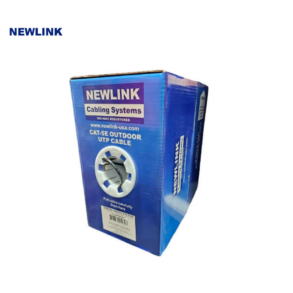NEWLINK NEW-9805361 CABLE UTP CAT5E EXTERIOR CMX 4 PARES 24AWG NEGRO – 305M UL