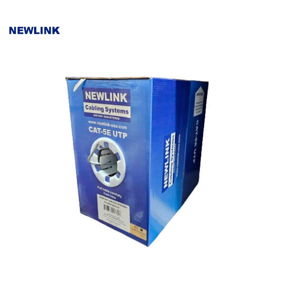 NEWLINK NEW-9805741 CABLE UTP CAT5E INTERIOR CM 4 PARES 24AWG GRIS – 305M UL