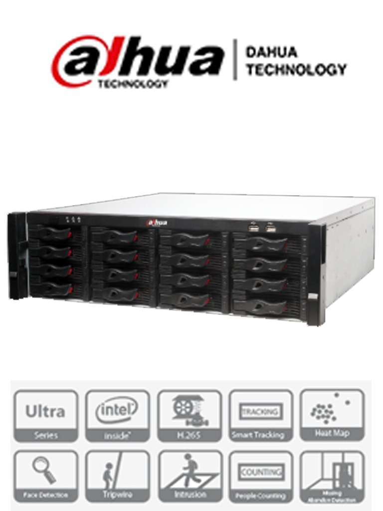 DAHUA NVR616-64-4KS2 - GRABADOR ULTRA - NVR/64CH / HASTA 12MP/16HDD-8TB