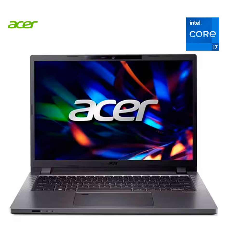 Laptop Acer TMP214-55-78NU Intel Core i7 1355U RAM 16GB DDR4 512GB SSD Video Integrado Win11 Pro 14" WUXGA Gris