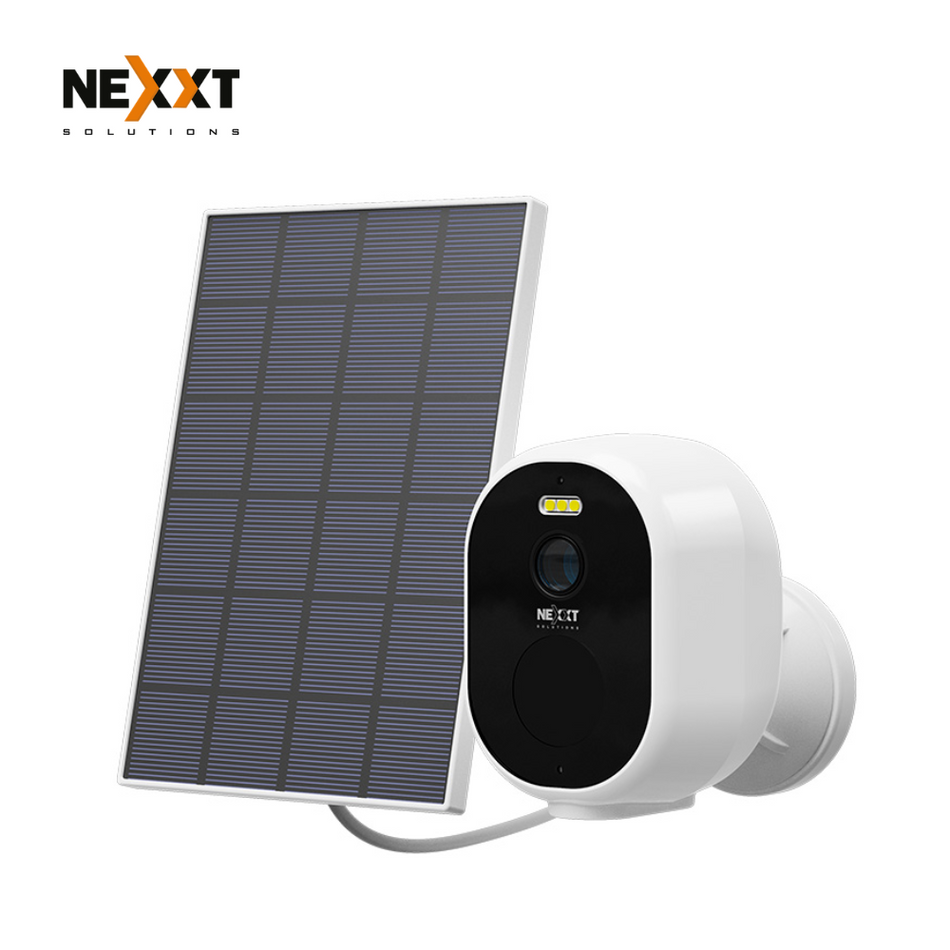 NEXXT NHC-OF20S  CÁMARA DE SEGURIDAD WI-FI 2K CON PANEL SOLAR