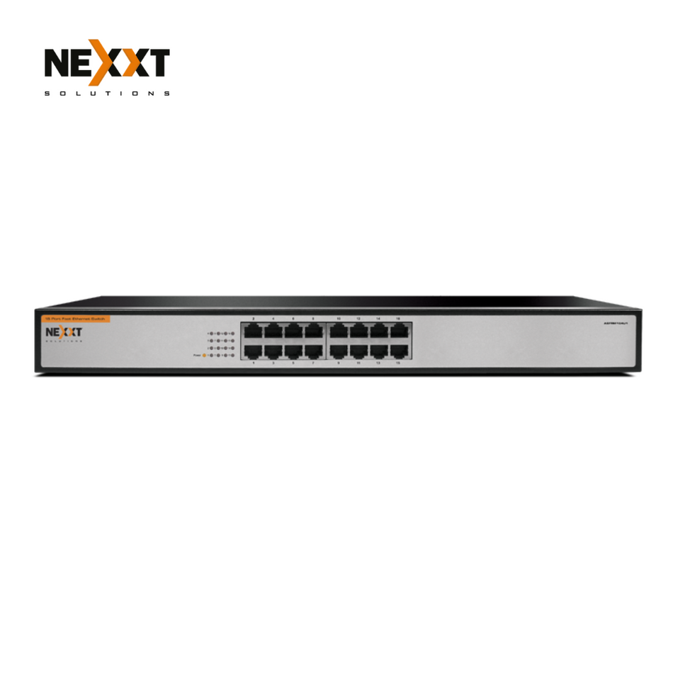 NEXXT ASFRM164U1 - NAXOS 1600R SWITCH ETHERNET DE 16 PUERTOS 10/100