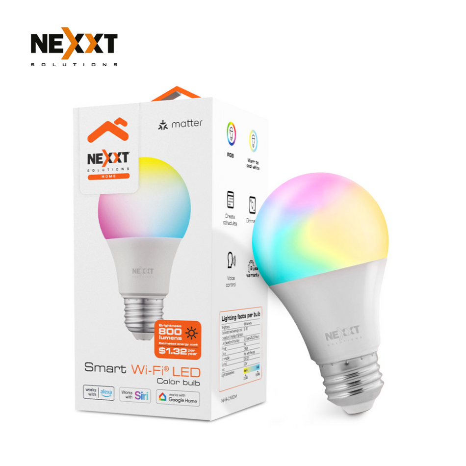 NEXXT NHB-C120M - FOCO INTELIGENTE - LUCES MULTICOLOR, WI-FI, 9W