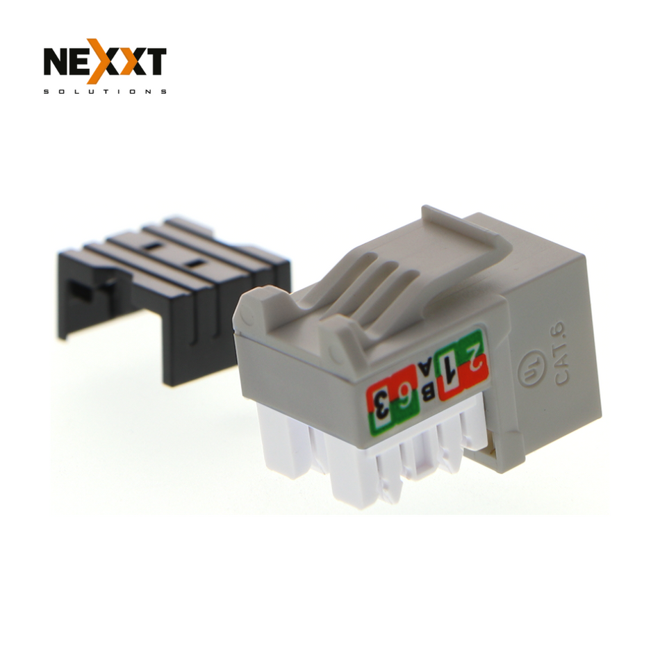 JACK NEXXT SOLUTIONS DE RED CAT6, RJ-45, GRIS - PCGKJC6TYRJGR