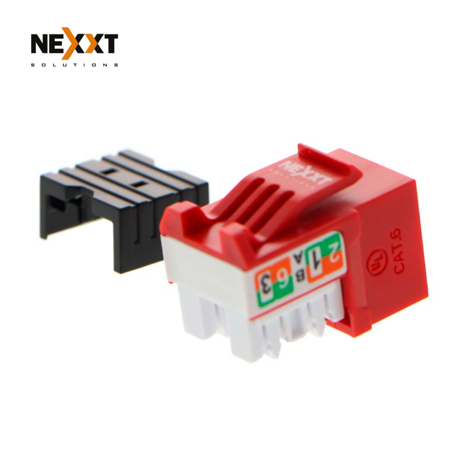JACK NEXXT SOLUTIONS DE RED CAT6, RJ-45, ROJO - PCGKJC6TYRJRD