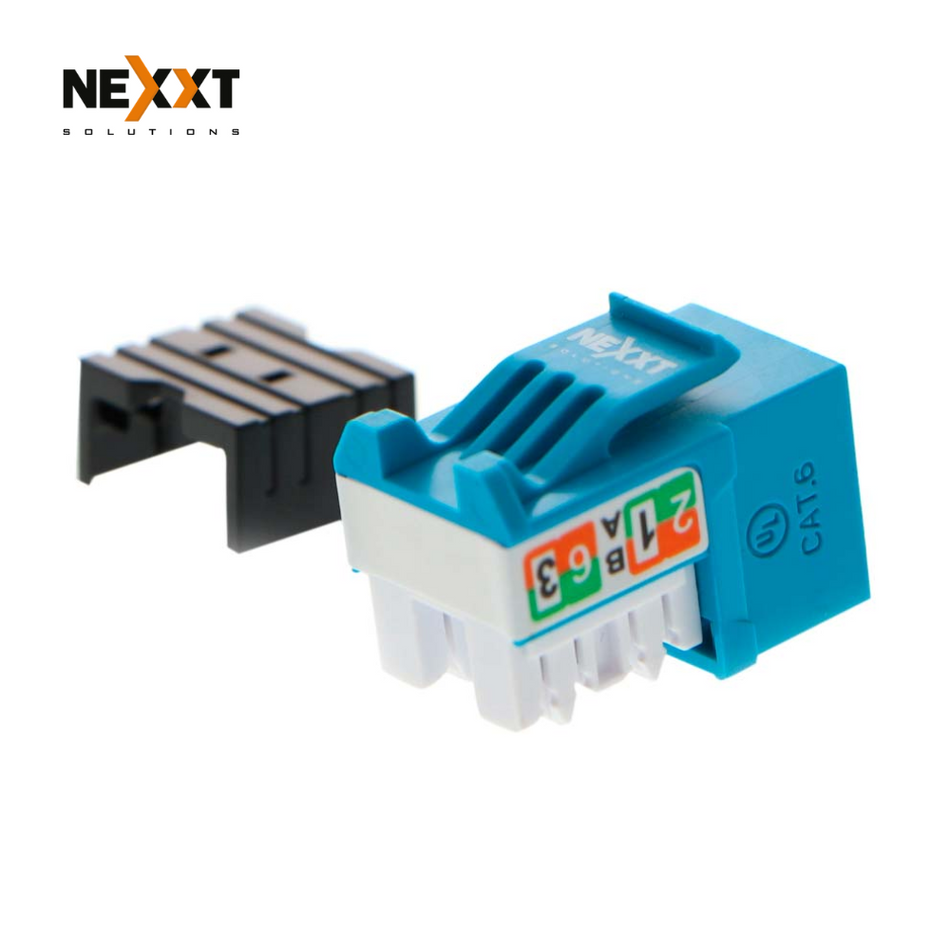 JACK NEXXT SOLUTIONS DE RED CAT6, RJ-45, AZUL - PCGKJC6TYRJBL