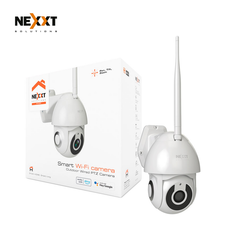 CÁMARA DE SEGURIDAD EXTERNA NEXXT NHC-O612 HOME 2K, WI-FI, VISIÓN NOCTURNA, DETECCIÓN MOVIMIENTO, CERTIFICACIÓN IP65