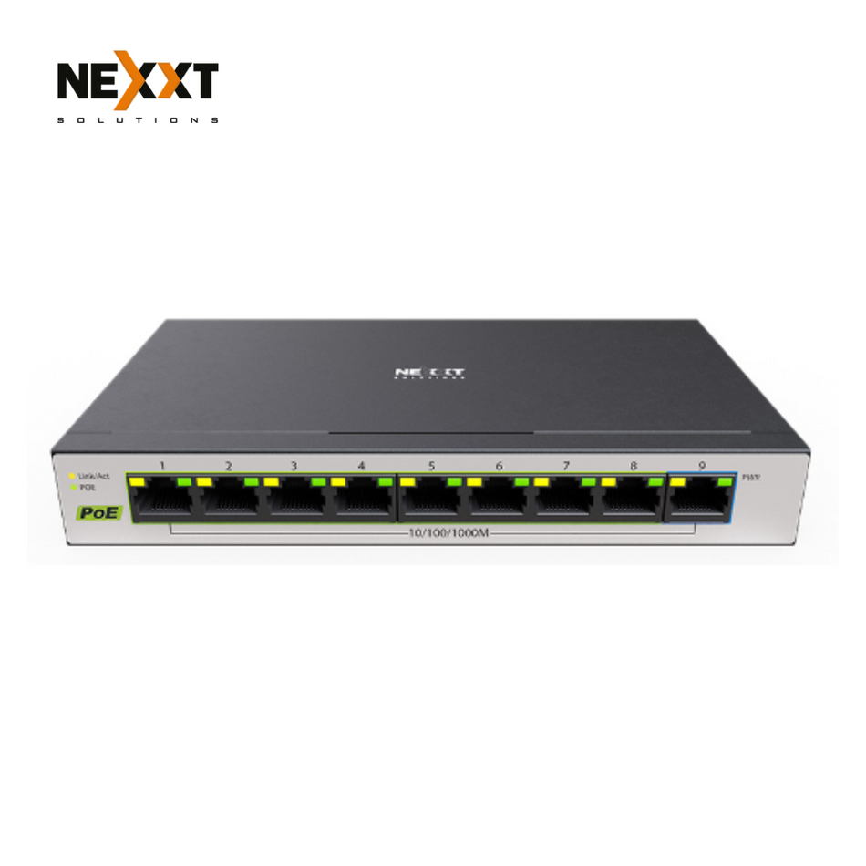 SWITCH NEXXT VERTEX NSW-V900P 9 PUERTOS GIGABIT POE+