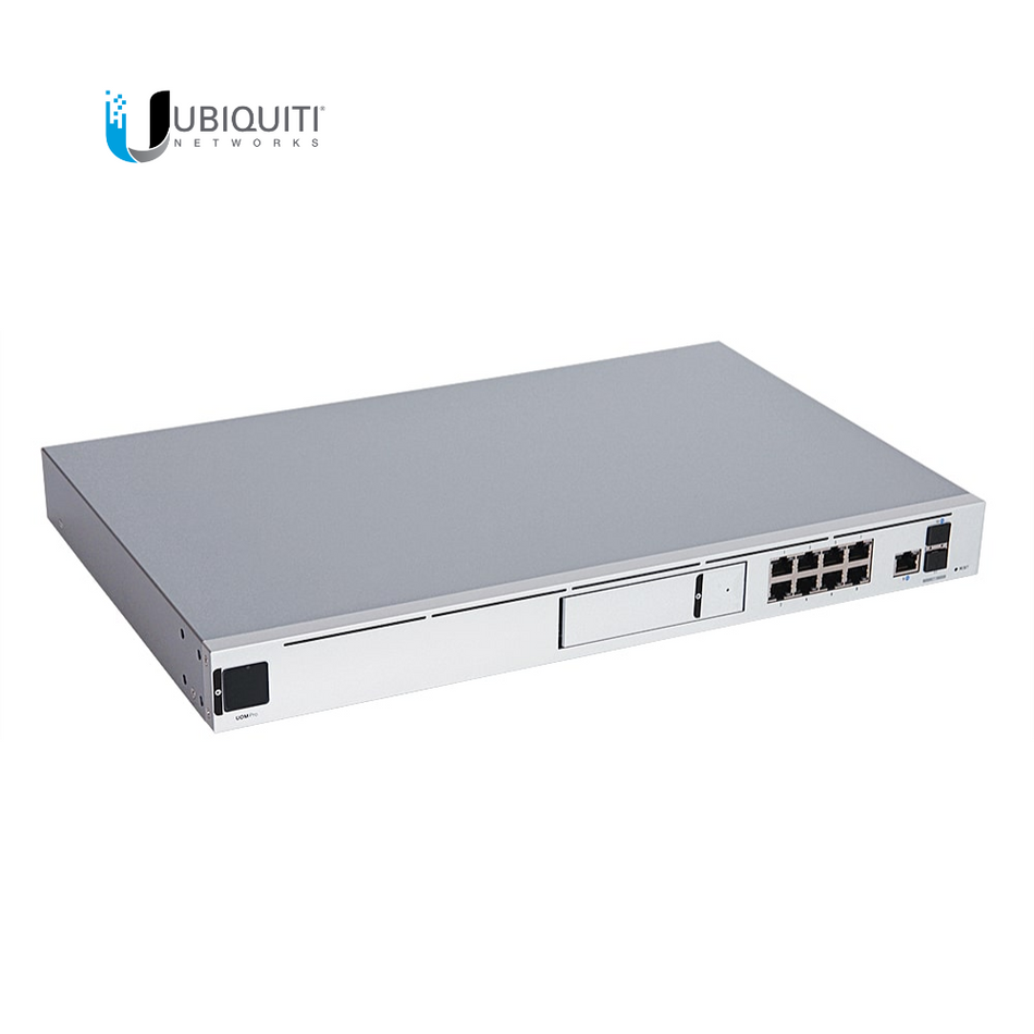 UBIQUITI UDM-PRO ROUTER UNIFI DREAM MACHINE PRO, 01 PUERTO 10G SFP+ WAN / 1 GBE WAN / 8 PUERTOS 10/100/1000 MBPS RJ-45 LAN, 01 BAHÍA DE HDD 3.5"