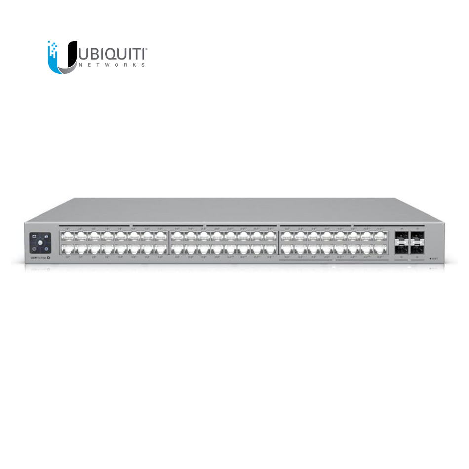 UBIQUITI USW-PRO-MAX-48 CONMUTADOR ETHERLIGHTING™ DE CAPA 3 DE 48 PUERTOS CON 2,5 GBE.