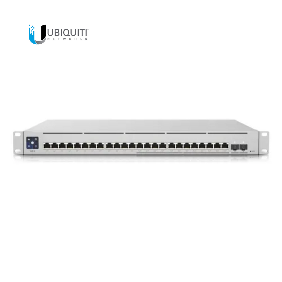 UBIQUITI USW-ENTERPRISE-24-POE SWITCH 12X PUERTOS GIGABIT 2.5GB/S POE+, 12X PUERTOS GIGABIT RJ45 1000MB/S POE+, 2X SFP+, L3, 400W