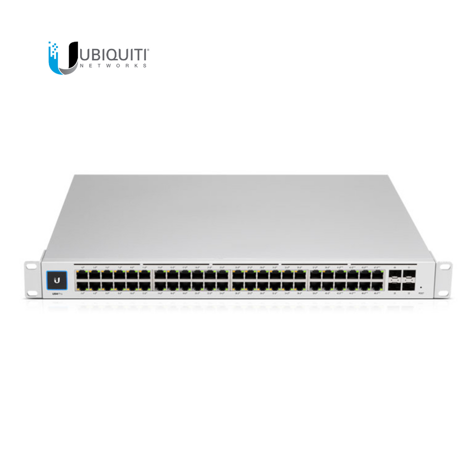 UBIQUITI USW-PRO-48-POE (600W) - SWITCH UNIFI GEN2, CAPA 3 DE 48 PUERTOS POE 802.3AT/BT + 4 PUERTOS 1/10G SFP+, 600W