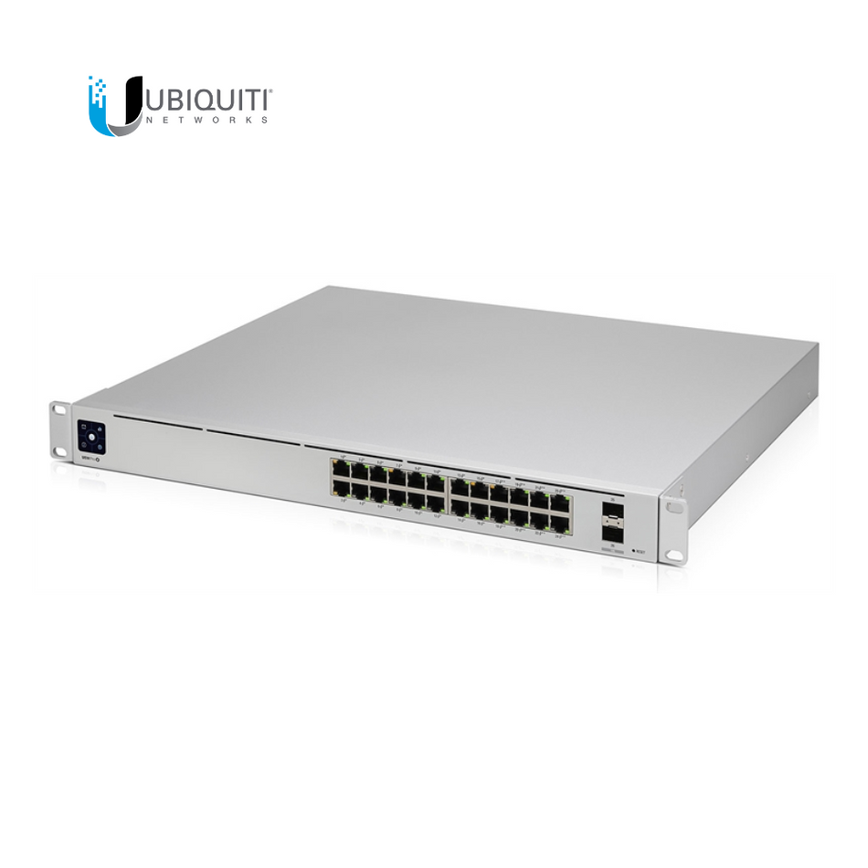UBIQUITI USW-24-POE (95W) SWITCH UNIFI POE 24 PUERTOS CON UN SISTEMA DE REFRIGERACIÓN SIN VENTILADOR