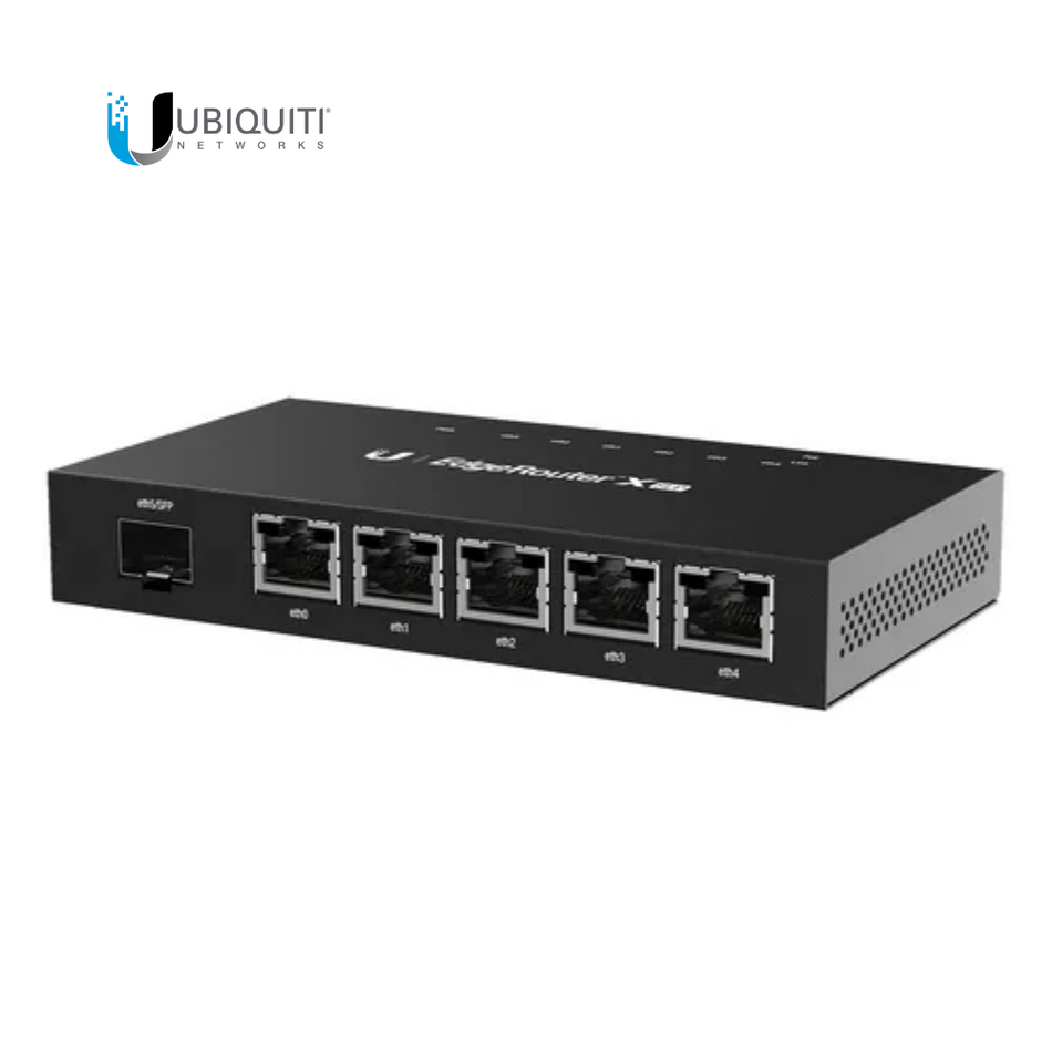 UBIQUITI ER-X-SFP ROUTER EDGEROUTER X SFP DE 5 PUERTOS GIGABIT + 1 PUERTO SFP