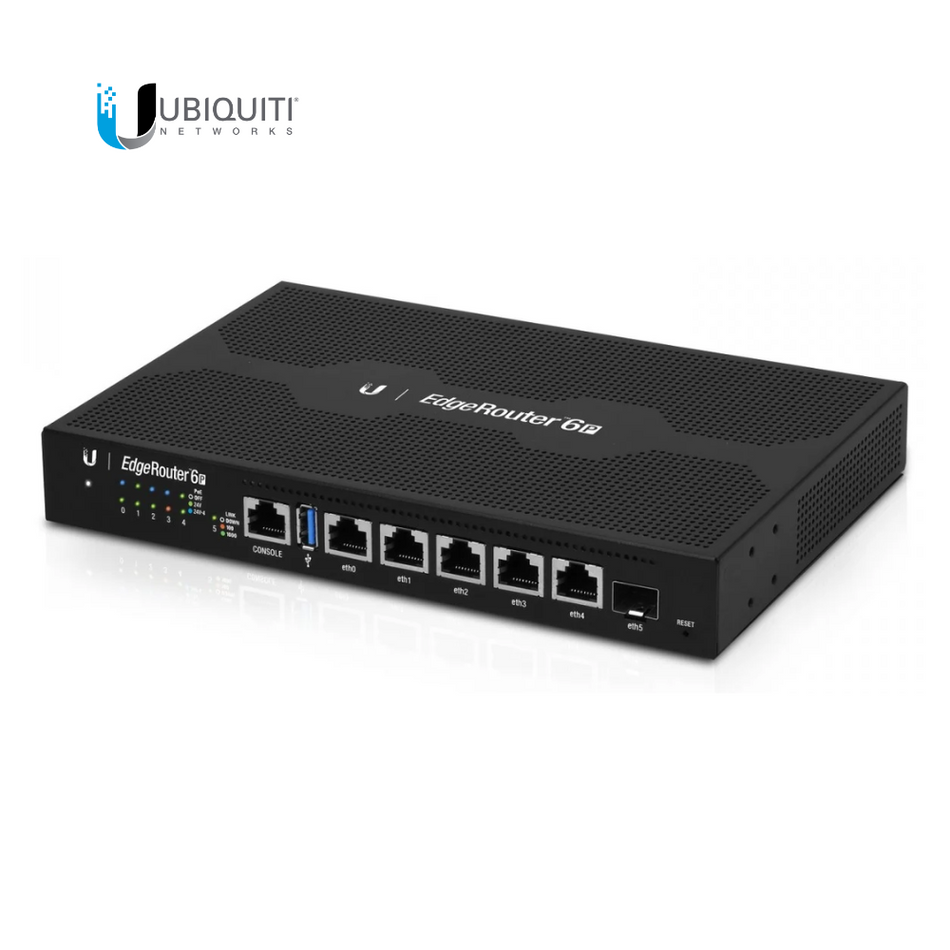 ROUTER UBIQUITI ER-6P EDGEROUTER 6 5 PUERTOS + 1 PUERTO SFP