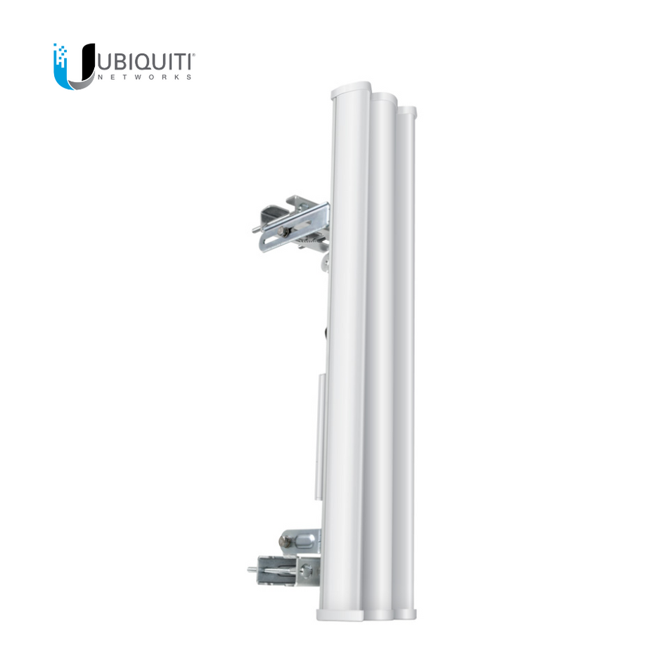 UBIQUITI AM-5G20-90 ANTENA SECTORIAL PARA RADIO ESTACIONES. BASE AIRMAX DE 90 GRADOS DE COBERTURA HORIZONTAL, 5 GHZ DE 20 DBI