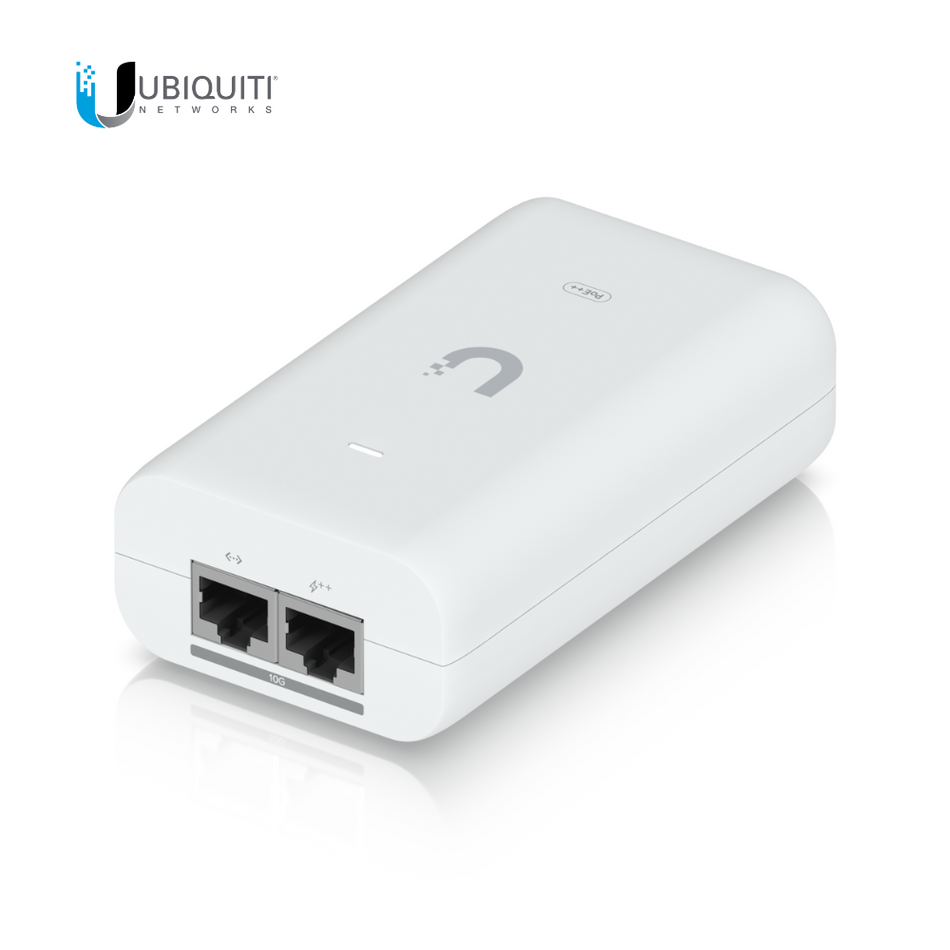 Ubiquiti UACC-PoE++-10G 10G PoE++ Adapter (60W). Un inyector PoE que puede alimentar dispositivos UniFi PoE++