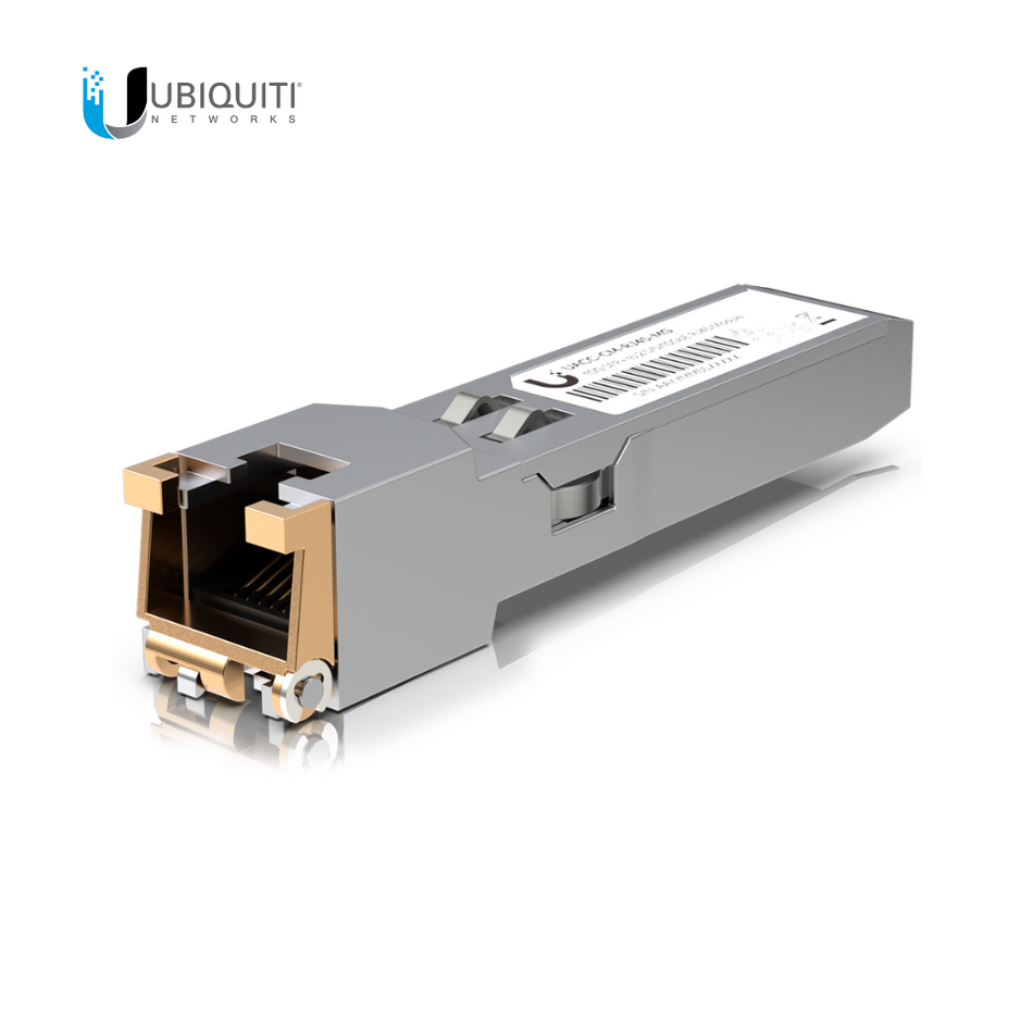 UBIQUITI UACC-CM-RJ45-MG - CONECTOR SFP+/RJ45 PARA VERSATILIDAD DE CONEXIÓN; VELOCIDADES DE DATOS 10GBE/5GBE/2.5GBE/1GBE