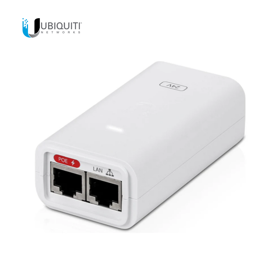 UBIQUITI POE-24-12W-WH FUENTE DE ALIMENTACIÓN INYECTOR POE. 24V A 12W, 0,5A 10/100