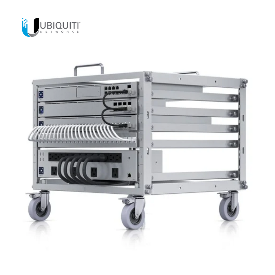 UBIQUITI U-RACK-6U-TL - UNIFI RACK MÓVIL DE 6 UNIDADES, INCLUYE 1 PATCHPANEL DE 24 PUERTOS GIGABIT