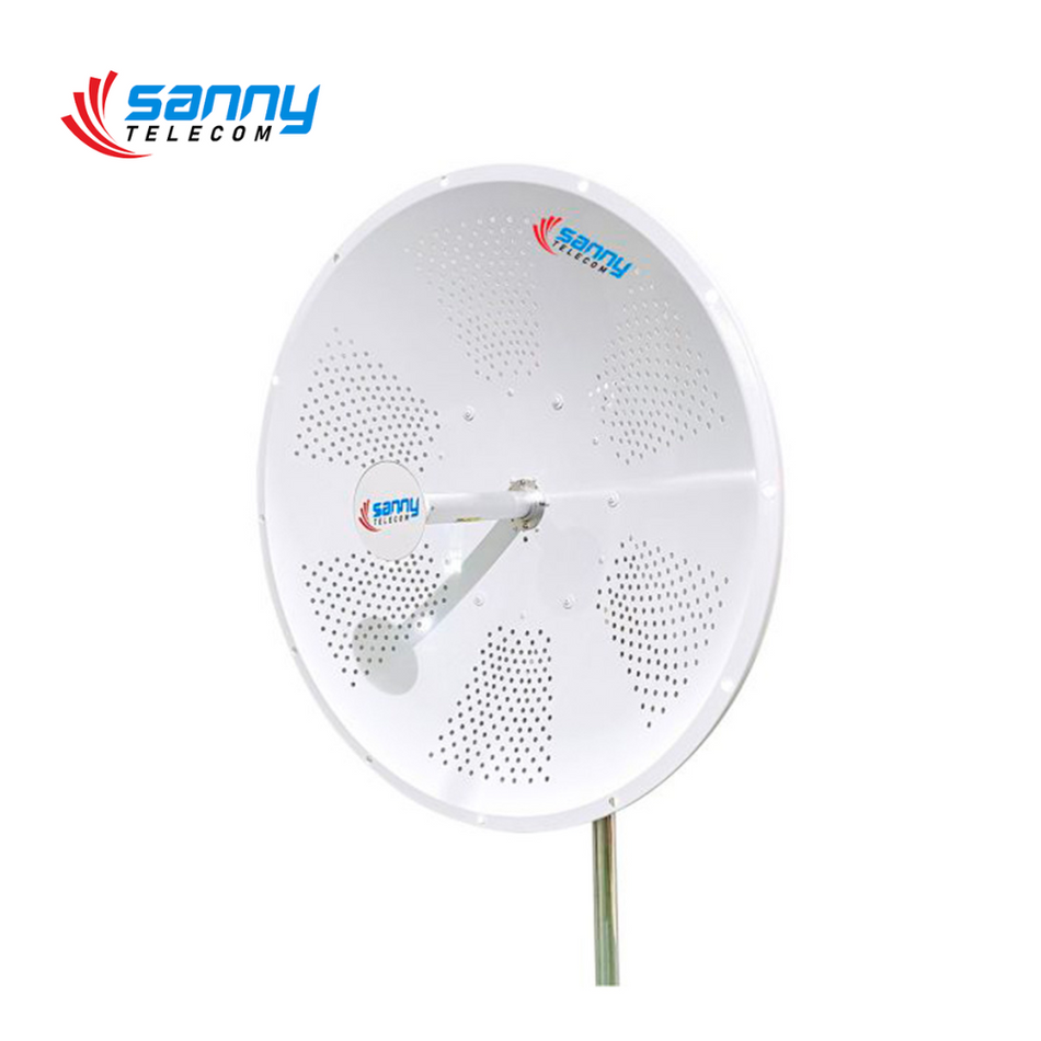 SANNY TELECOM STD6G34M2-PRO-2PK ANTENA PTP 34DBI POLARIZACIÓN DOBLE Y CRUZADA PACK X 2