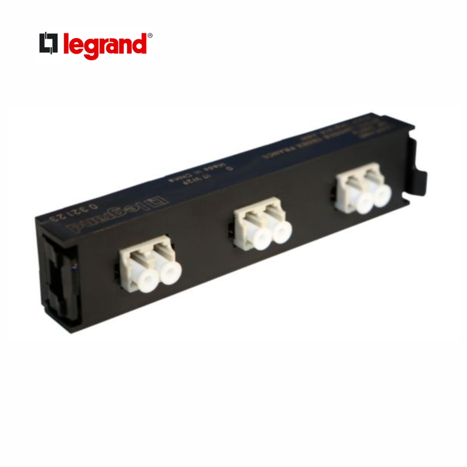LEGRAND LE-032136 - BLOQUE CON ADAPTADORES DÚPLEX LC PARA 6 FIBRAS MULTIMODO