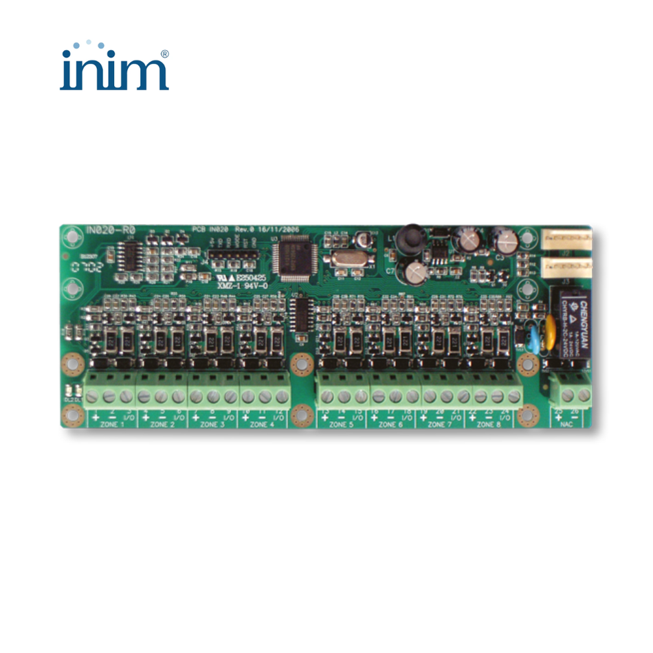 INIM SMARTLINE/8Z - MODULO DE EXPANSION DE 8 ZONAS Y SALIDA NAC - CERTIFICACION EN54