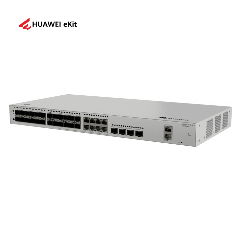 HUAWEI S310-24ST4X SWITCH 24 PUERTOS SFP Y 8 RJ45 GIGABIT, 4SFP+ ADMINISTRABLE L2+