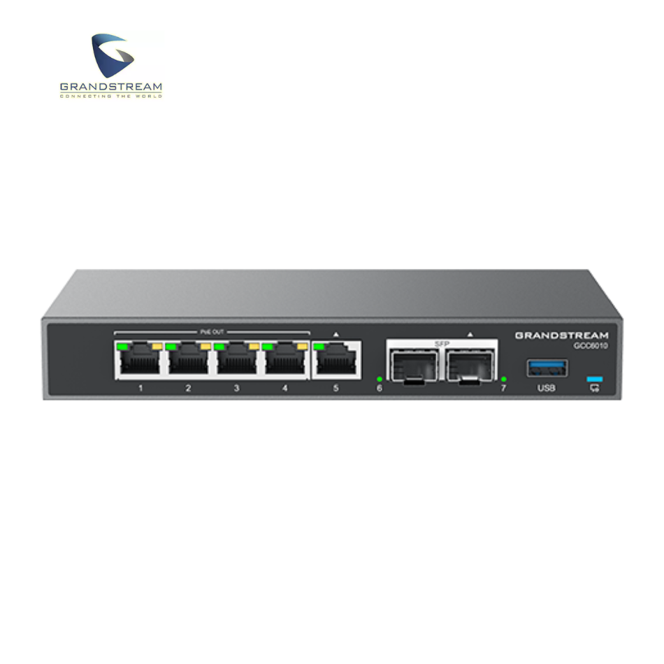 ROUTER GRANDSTREAM GIGABIT ETHERNET FIREWALL GCC6010, ALÁMBRICO, 10/100/1000 MBITS, RJ-45, NEGRO
