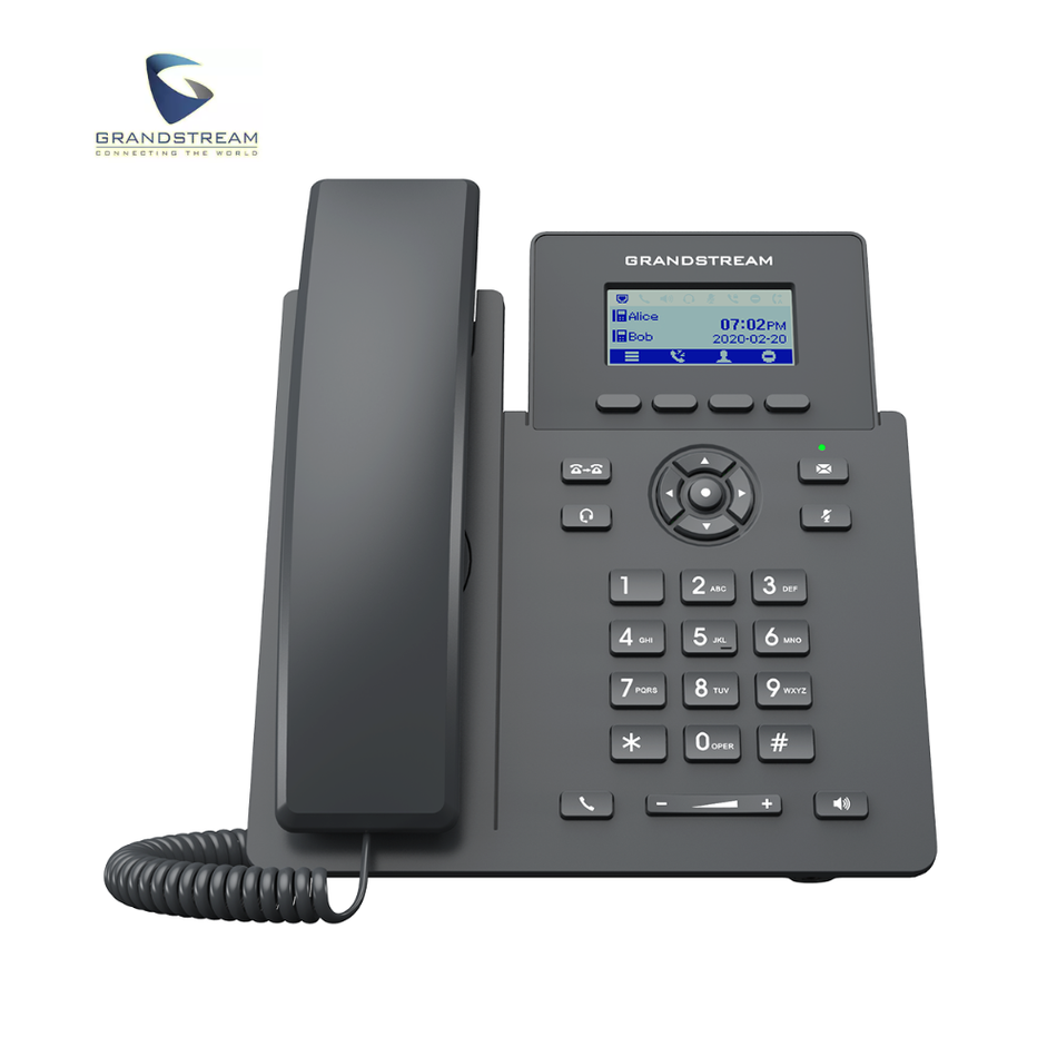 GRANDSTREAM GRP2601P TELÉFONO IP POE GRADO OPERADOR 2 CUENTAS SIP Y 2 TECLAS DE LINEA. NO INCLUYE FUENTE