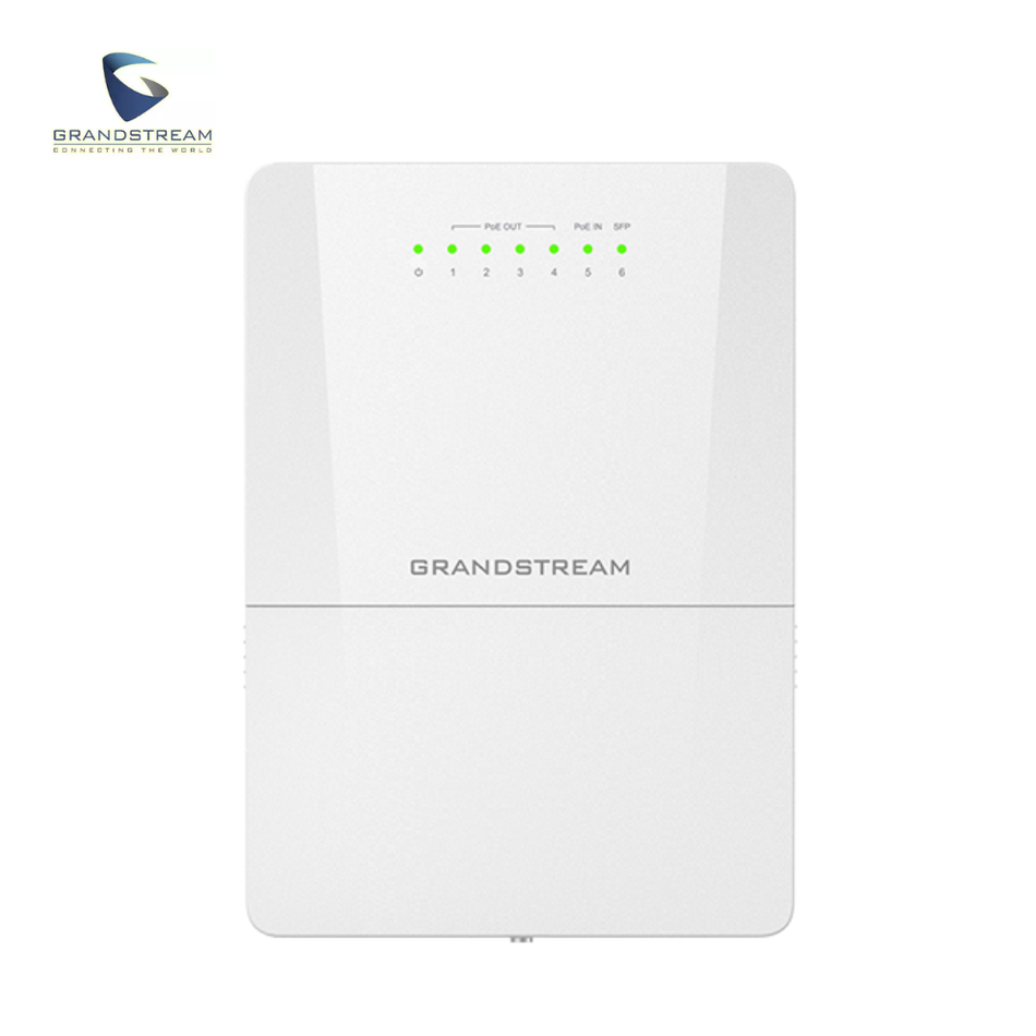 GRANDSTREAM GWN7710R SWITCH POE LITE ADMINISTRABLE PARA EXTERIORES DE 6 PUERTOS (5GE+1SFP) IP66