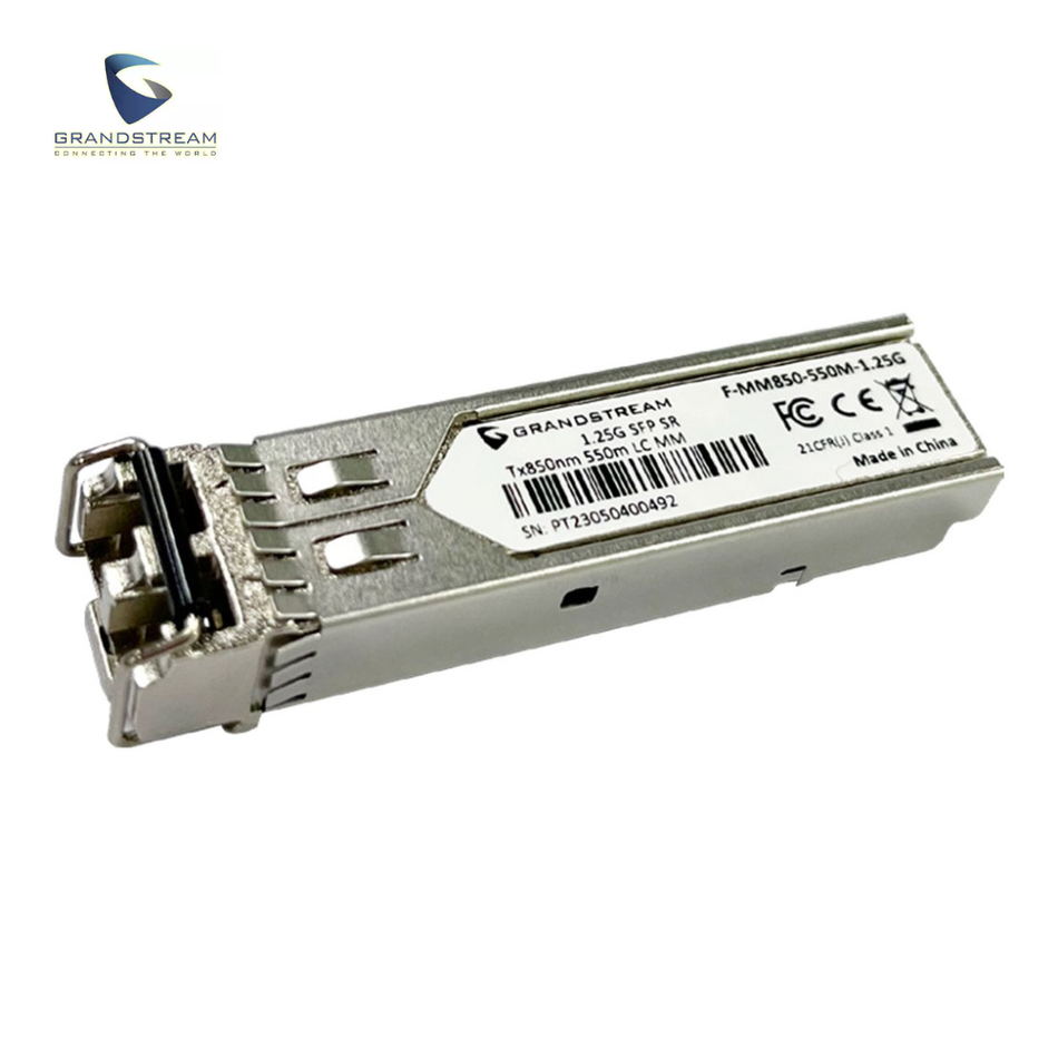 MÓDULO TRANSCEPTOR GRANDSTREAM F-MM850-550M-1.25G, SFP, LC, 1250 MBIT/S, 550M, 850NM