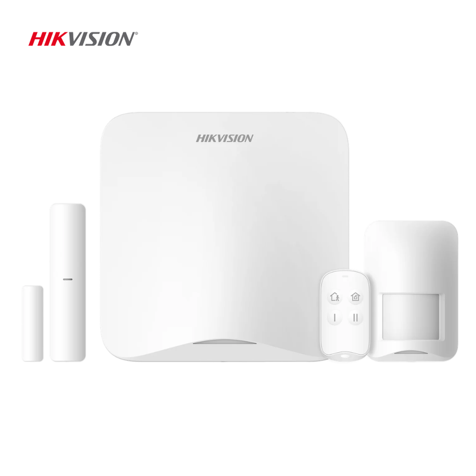 HIKVISION DS-PA201P-KIT-16WB KIT DE ALARMA INALÁMBRICO 16 ZONAS: PIR CONTACTO MAGNÉTICO PULSADOR