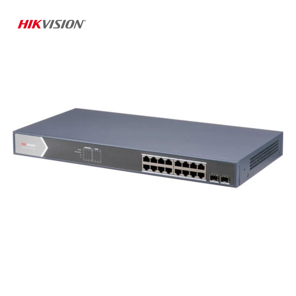 HIKVISION DS-3E1518P-SI SWITCH SMART ADMINISTRABLE 16 PUERTOS POE GIGABIT + 2SFP 225W